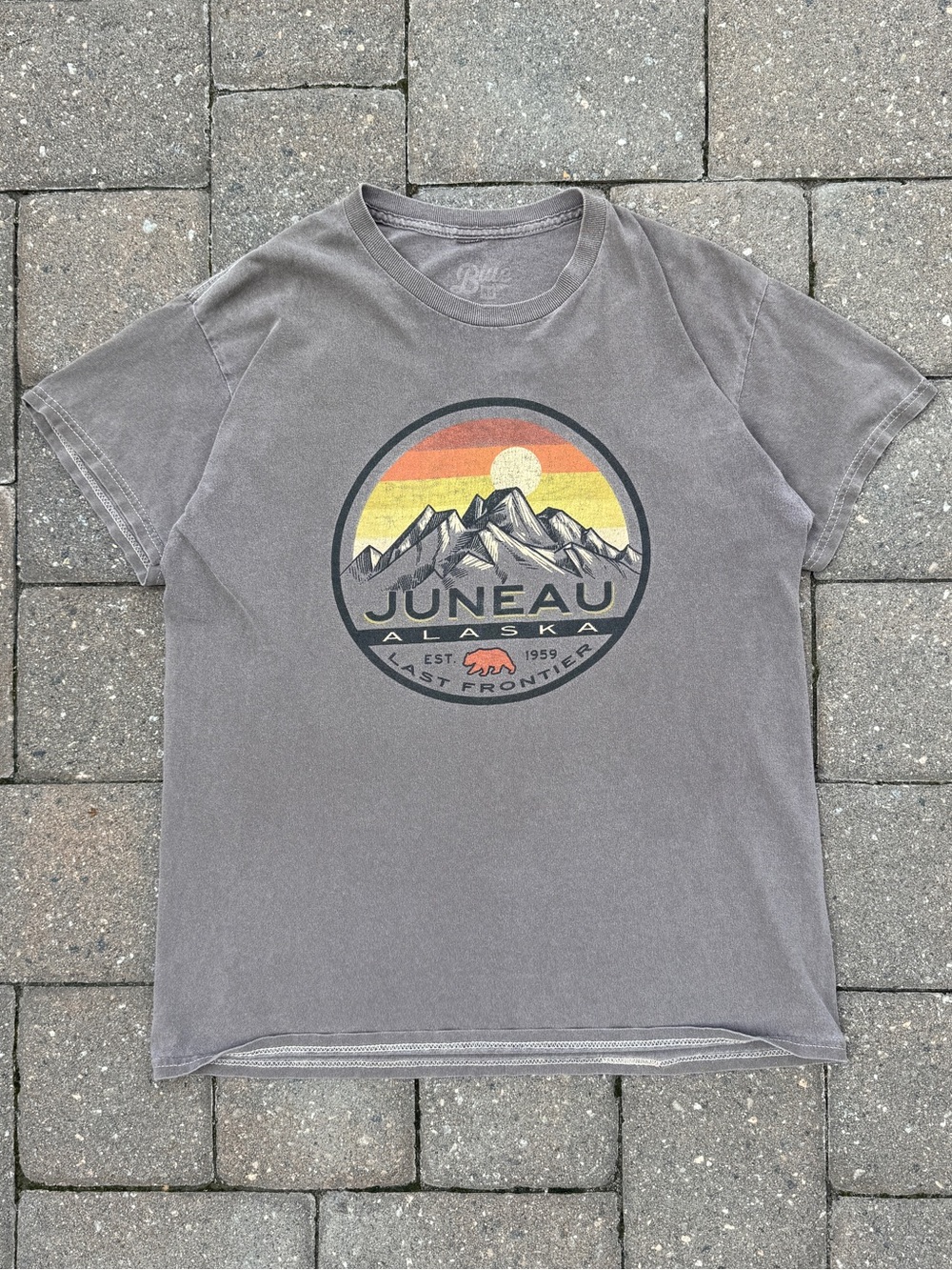 Blue 84 Juneau Alaska Mountain Graphic T-Shirt Men’s Medium